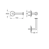 A44887 Vitra Origin Tuvalet Kağıtlığı (Kapaksız) - 2