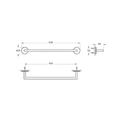 A4488636 Vitra Origin Havluluk, 45 cm, Mat Siyah - 2