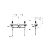 Vitra Origin Ankastre Lavabo Bataryası (3 Delikli Lavabolar İçin) A42583 - 2