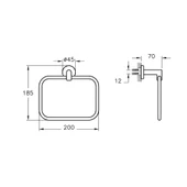 Artema Minimax Havluluk Krom A44783 - 2