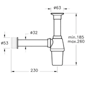 Artema Plastik Lavabo Sifonu Seti A45109 - 2
