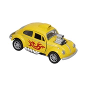Birlik Metal Işıklı Motorlu Çekbırak Araba VW Tosbağa 1:36 - FY6757-12D - 1