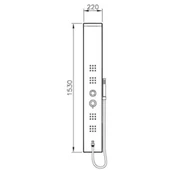 A45807 Vitra Shake Masajlı Duş Sistemi, Beyaz thumbnail 2