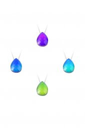 Kalp Model His Taşı Isıya Göre Renk Değiştiren Gümüş Kolye thumbnail 3