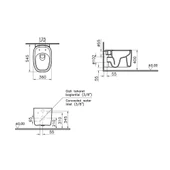 7830B483-0090 Vitra Plural Rim-Ex Kanalsız Asma Klozet, 55 cm, Mat Siyah thumbnail 2