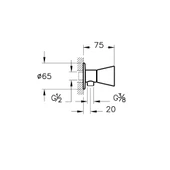 A4275939 Vitra Liquid Ara Musluk, Parlak Siyah - 2