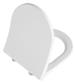 Vitra Integra Round Yavaş Kapanır Klozet Kapağı, Metal Menteşeli, Kolay Sökülebilir, Mat Beyaz, 131-001R009 - 1