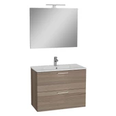 75101 Vitra Mia Demonte Set, 80 cm, Çekmeceli, (Lavabo Dolabı, Aydınlatmalı Ayna), Cordoba thumbnail 1