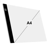 Monozone A4 Led Işıklı(3 Seviye) Çizim Kopyalama Animasyon Portre Dövme Grafik Çizim Tableti - 2