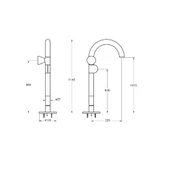 A42776 VitrA Liquid Sol El Yerden Lavabo Bataryası - 2
