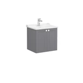68703 Vitra Root Classic Kapaklı Lavabo Dolabı, 60 cm, Mat Gri (Klasik Lavabo Dahil) thumbnail 1