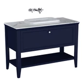 65783 Vitra Valarte Neo Tek Çekmeceli Tezgah Üstü Lavabo Dolabı, 120 cm, Çelik Mavisi (Mermer Tezgah ve Lavabo dahil) thumbnail 1