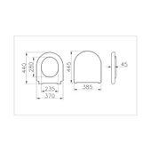 Vitra Liquid Klozet Kapağı, Kolay Sökülebilir (Yavaş Kapanır), 137-003R009 - 3