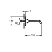 Vitra Suit Çıkış Ucu, Krom A42831 - 2