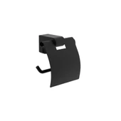 A4407436 Vitra Base 700 Kapaklı Tuvalet Kağıtlığı, Mat Siyah - 1