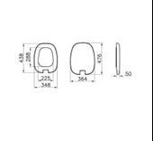Vitra Plural Klozet Kapağı, Metal Menteşeli, Yavaş Kapanır, Kolay Sökülebilir, Mat Vizon, 126-050-009 - 2
