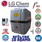 LG Chem COOL GRİ SİYAH POMPALI 8 LİTRE 5 FİLTRE 10 AŞAMA SU ARITMA CİHAZI thumbnail 1