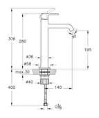Vitra Origin Classic Çanak Lavabo Bataryası A4288225 - 2