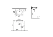 7791B003-0001 Vitra Zentrum Orta Armatür Delikli Etajerli Lavabo, 60x46 cm - 2
