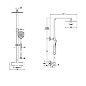 A47202 Artema AquaHeat Bliss S 230 Duş Kolonu ve Termostatik Duş Bataryası Sistemi - 2