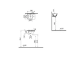 7460L003-0029 Vitra Mia Etajerli Lavabo, Sağdan Armatür Delikli, 40 cm - 2