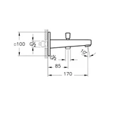 Artema Root Square Banyo Çıkış Ucu El Duşu Çıkışlı A42740 - 2