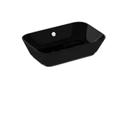 7425B070-0012 Vitra Geo Dikdörtgen Çanak Lavabo, 60 cm, Siyah - 1