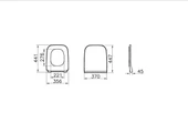 Vitra Shift Klozet Kapağı, Slim, Yavaş Kapanır 191-003-009 - 4