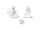 Vitra S20 Arkadan Su Girişli Pisuvar 5462L003-0309 - 2