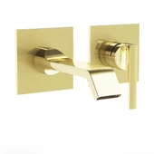 A4278274 VitrA Suit İki Delikli Ankastre Lavabo Bataryası, (Sıva Üstü Grubu),Soft Altın - 1