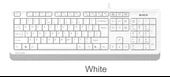 A4 Tech Fk10 Q Usb Fsytyler Beyaz Tr Fn-Mmedya Klavye - 2