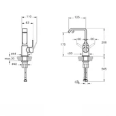 A4261639 VitrA Suit Lavabo Bataryası, Parlak Siyah - 2