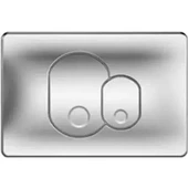 711-1085 Vitra Kumanda Paneli- Çift Kademeli Mat Krom - 1