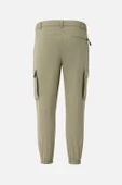V-CLUTCH JOGGER DAR PACA YAZLIK BEJ PANTOLON - 2