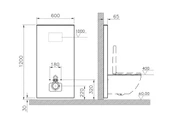 773-5060-01 Vitra RenoForm Asma Klozet İçin Platform, 6 cm, Açık Gri (Taharet Deliksiz) - 2