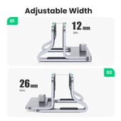 UGREEN ALÜMINYUM NOTEBOOK MACBOOK DIKEY MASAÜSTÜ STANDI 20471 - 2