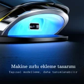 Monozone Aula H530 Gaming Mouse Stres Çarkı Oyuncu Mouse Fare Rgb Kablosuz Wireless Matte - 6