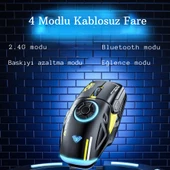 Monozone Aula H530 Gaming Mouse Stres Çarkı Oyuncu Mouse Fare Rgb Kablosuz Wireless Matte - 2