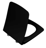 Vitra Metropole Slim Klozet Kapağı, Yavaş Kapanır, Siyah - 1