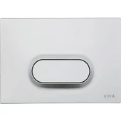 740-1085 Vitra Loop O Tek Basmalı Kumanda Paneli, Mat Krom - 1