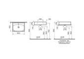 7241B476-0631 Vitra Equal Çanak Lavabo, 60 cm, Mat Taş Gri - 2
