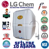 LG Chem COOL BEYAZ POMPALI MONTAJ DAHİL 8 LİTRE 5 FİLTRE 10 AŞAMA SU ARITMA CİHAZI thumbnail 1