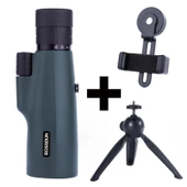 Monozone HD Teleskop Monoküler El Dürbünü 10-30x50 Zoom Tripot Telefon Tutuculu Avcılık Kamp Tek Göz - 1