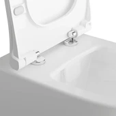 Vitra Sento Slim Klozet Kapağı, Yavaş Kapanır, Mat Beyaz, 120-401-009 - 4