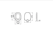Vitra Plural Klozet Kapağı, Metal Menteşeli, Yavaş Kapanır, Kolay Sökülebilir, Mat Siyah, 126-483-009 - 3