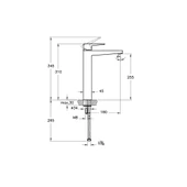 A4273329 Artema Root Square Tezgah Üstü Lavabo Bataryası Soft Bakır - 2