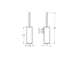 Vitra Origin Tuvalet Fırçalığı Duvardan A4489429 - 2