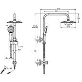 Vitra Joy 3C Duş kolonu, A45786 - 2