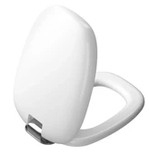 Vitra Plural Klozet Kapağı, Altın Renk Metal Menteşeli, Yavaş Kapanır, Kolay Sökülebilir, Mat Beyaz, 126-401-009 - 1