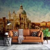 Eskitme Venedik Kilisesi Manzaralı Duvar Kağıdı thumbnail 1